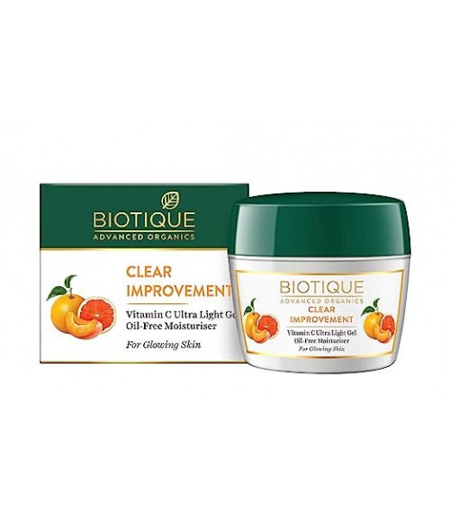 Biotique Advanced Organics Clear Improvement Vitamin C Ultra Light Gel Oil-Free Moisturiser, 175g